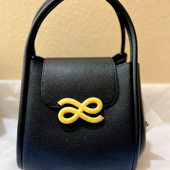 HOLB Destiny Black Handbag with Gold Accent - Picture 6 of 10